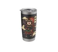 Pig Samurai Japanese Warrior Stainless Steel Insulated Tumbler