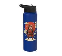 Pig Samurai Japanese Warrior Stainless Steel Insulated Water Bottle