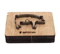 Pig Shape Leather Cutting Die, Alloy Steel Punching Mold for DIY Craft, Sharp 49x30mm Punch Cutter for Leather Cardboard Plastic Clay Wood