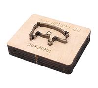 Pig Shape Leather Cutting Die, Leather Punch Cutter Craft Tool, Pig Design Mould for Paper Rubber Plastic, with Alloy Steel and Birch Wood Construction for DIY Crafting