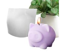 Pig Silicone Mould, Candle Moulds Silicone - Pig Silicone Dessert Mould, Easy to Release Moulds, Desktop Ornament Craft Moulds for , Beginners and Professionals