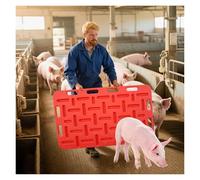 Pig Sorting Divider Panel - Portable Reusable Livestock Supplies Divider Board for Pasture Management, Hogs Sorting Panel with Groove Design (97 x 76 cm)