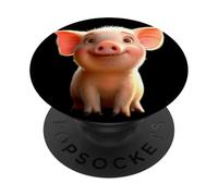 Pig Sow I Love Domestic Pigs Farm Little Cute Piggy PopSockets Adhesive PopGrip