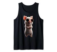 Pig Sow I Love Domestic Pigs Farm Little Cute Piggy Tank Top