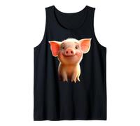 Pig Sow I Love Domestic Pigs Farm Little Cute Piggy Tank Top