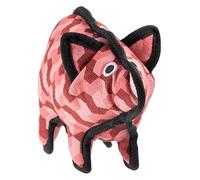 Pig Squeaky Plush Dog Toy - Rugged Fabric with Triple Stitching & Tuff Bound Seams - Hidden Squeaker Inside - Soft Yet Durable - Ideal for Tug, Fetch, Training & Cuddles - Fun Pig Shape