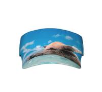 Pig Swim Bathe Sunscreen Visor Cap Empty Top Outdoor Hat One Size Wide Brim Adjustable Baseball Golf Fishing