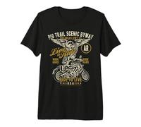 Pig Trail Scenic Byway HWY 23 AR USA Motorcycle Design Premium T-Shirt