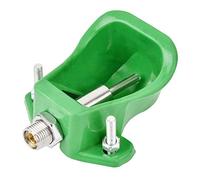 Pig Water Nipple Drinker Farm Animal Water Bowl Durable Plastic Anti Capsize Water Feeder for Pigs and Sheep Green 13.3cm Easy to Install Feeding Watering Supplies