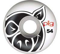 Pig Head Natural Skateboard Wheels Silver 54 mm