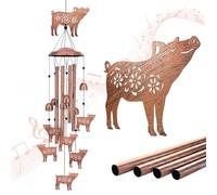 Pig Wind Chimes for Outside,Pig Gifts for Women/Men/Sympathy/Memorial/Festival Birthday Gifts Metal windchimes Outdoors/Indoors,Patio Decor,Garden Decor,Yard,Home,Porch