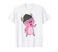 Pig with Viking Helmet Without Axe T-Shirt