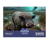 Pig1000 Piece Puzzle Educational Game Animals A Challenging Puzzle for Adults And Children 70x50cm/1000pcs