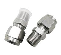 PIGENE Adjustable Small Submersible Pump Self-Cleaning Air Atomizing Nozzle Two-Fluid Mixing Atomization Industrial Factory Dedusting Wash Dual-Fluid Anti-Blocking (Color : 8mm Connector 2)