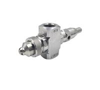 PIGENE Adjustable Small Submersible Pump Self-Cleaning Air Atomizing Nozzle Two-Fluid Mixing Atomization Industrial Factory Dedusting Wash Dual-Fluid Anti-Blocking (Color : Wide Angle 6 Holes)