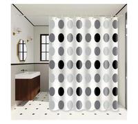 PIGENEQW Shower Liner Cloth Waterproof Polka Dot Bathroom Partition Curtain for Decoration(180x200cm)