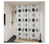 PIGENEQW Shower Liner Cloth Waterproof Waterproof and Thickened Bathroom Polka Dot Partition Curtain for Hotel Home Decoration(120 * 180cm)