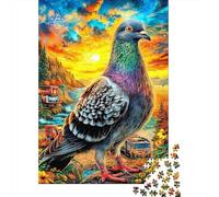 Pigeon 1000 Piece Jigsaw Puzzle with Whimsical Design - A Charming Challenge for Adults And Kids Age 14 Years Up52x38cm/1000pcs
