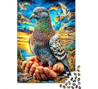 Pigeon 1000 Piece Jigsaw Puzzle with Whimsical Design - A Charming Challenge for Adults And Kids Age 14 Years Up38x26cm/1000pcs