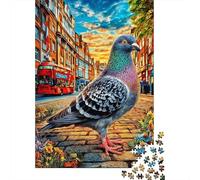 Pigeon 1000 Piece Jigsaw Puzzle with Whimsical Design - A Charming Challenge for Adults And Kids Age 14 Years Up52x38cm/1000pcs