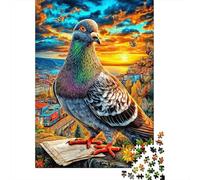 Pigeon 1000 Piece Jigsaw Puzzle with Whimsical Design - A Charming Challenge for Adults And Kids Age 14 Years Up52x38cm/1000pcs