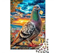 Pigeon 1000 Piece Jigsaw Puzzle with Whimsical Design - A Charming Challenge for Adults And Kids Age 14 Years Up38x26cm/1000pcs
