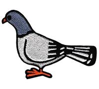 Pigeon Bird Sew-On Patch Iron On or Sew On Iron-On Clothes Embroidered Iron-On Patch Applique Patch Size 7.6 x 5.0 cm