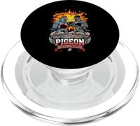 Pigeon Boxing Club Funny Fighting Bird Combat PopSockets PopGrip for MagSafe