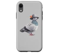 Pigeon breeder breeding pigeon racing with hat funny Pigeon Case for iPhone XR