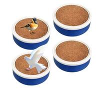 Pigeon Breeding Bowls - 4PCS Bird Breeding Nest with Mats | Egg Basin, Bird Nest, Bird Accessories for Racing Pigeons Doves Quails Small Birds