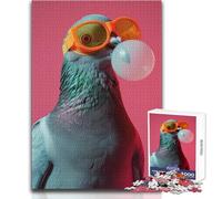 Pigeon BubbleGum Puzzles for Adults 1000 Piece Brain Challenge Learning Game Thoughtful Surprise for Celebrations Size 38x52cm