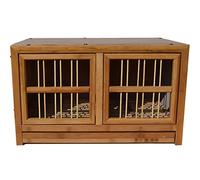 Pigeon Cage, Big Bamboo Pigeon Nest Box for Racing Pigeons, Multipurpose Pigeon Pairing Cage, Outdoor Durable Bird Cage, Easy to Clean(BROWN,60 * 36 * 36CM)