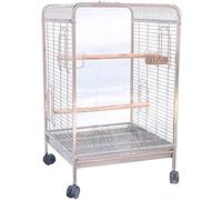 Pigeon Cage Small Stainless Steel, Transparent PC Board Bird Aviary, Luxury Viewing Pigeon Nest Box, Move Easy To Assemble(Silver A)