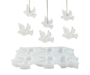 Pigeon Casting Silicone Mold - 6-Cavity Non-Stick Flexible Mold, Ideal for Resin Clay Concrete Soap Candle Chocolate Dessert Making | Creative DIY Arts Crafts Activity for Kids Adults Home Workshop St