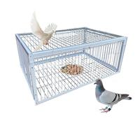 Pigeon Coop, Outdoor Garden Roof Auto Bird Traps with 4 Entrances, Portable Easy Assembly for Chickens and Poultry (27.5" L x 15.7" W x 10.2" H)