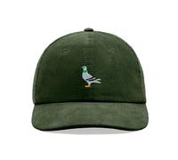Pigeon Corduroy Baseball Cap Vintage Unisex Dad Hat Adjustable Dark Olive