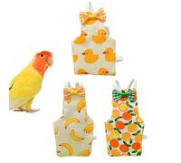 Pigeon Diaper - Cotton, 3.74x1.77x0.39in Bird Diaper Washable and Breathable | Adjustable Straps Cute Clothes, Bird Diapers for Macaw, Parakeet, Canary, Budgeriger, Garden, Living Room