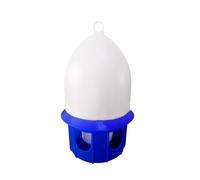 Pigeon Drinker Bird Water Drinker,Bucket,Container,Pet Water Pot,Drinker Dispenser for Peacock Pigeons Cockatiels Chicken, 6L blue