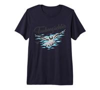 Pigeon Fancier with Gray Racing Pigeon Premium T-Shirt