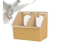 Pigeon feeder- 16x14x9.5cm Large Bowl, ABS Waterproof feederBox with Cover, Durable Double Hole Design with Continuous Food Supply and Easy Use | Bird feederfor Pigeon Parakeet Parrot Chick