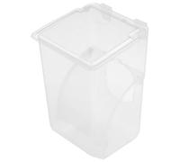 Pigeon Feeder Bird Food Dispenser for PET Cage, White Plastic | Easy to Clean, Large Capacity, Easy to Install, Multi-function Design for Bird Cage Feeding