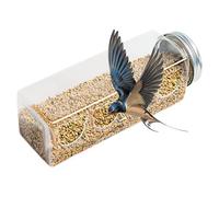 Pigeon Feeder - Portable Parrot Feeder Cage Accessories, Transparent 4 Port Chicken Dish Dispenser for Your Feathered Friends. Parrots Scailledroes Basilisques Finches