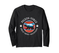 Pigeon Forge Tennessee Bear and Forest Vintage Outdoors Long Sleeve T-Shirt