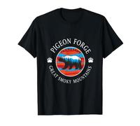 Pigeon Forge Tennessee Bear and Forest Vintage Outdoors Value Graphic T-Shirt, Men, Black, XL