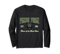 Pigeon Forge Tennessee Black Bear Vintage Athletic Style Long Sleeve T-Shirt