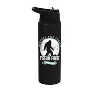Pigeon Forge Tennessee Respect the Locals Bigfoot Sasquatch Stainless Steel Insulated Water Bottle