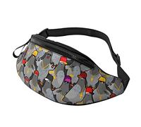 Pigeon Gangster Gang Rapper Crossbody Bag Runner Small Hip Pouch Bum Bag Running Waistpack Bumbag Beltbag Sport Slim Fashionable for Jogging Hiking Woman