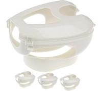 Pigeon Holder 4pcs Set - Plastic Fixed Mount for Racing & Pet Birds, Feeding & Medicine Injection Frame (15x12x10cm)
