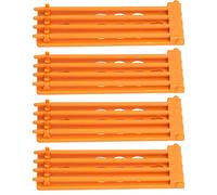 Pigeon Holder, Wall Mounted, 4 Pieces, 4 Pillars, Dove-Ring Stand, Robust, for Birds, Yellow