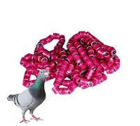 Pigeon Identification Rings - Bird Foot Bands, 50 Pieces Safe Birdhouse Accessories | Pigeon Racing Supplies, Colorful Parrot and Girl Bands, Rings Durad